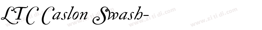 LTC Caslon Swash字体转换